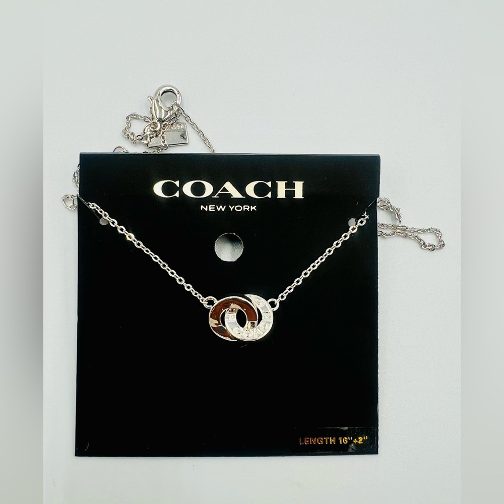 Coach Interlocking Open Circle Pendant Necklace N… - image 1